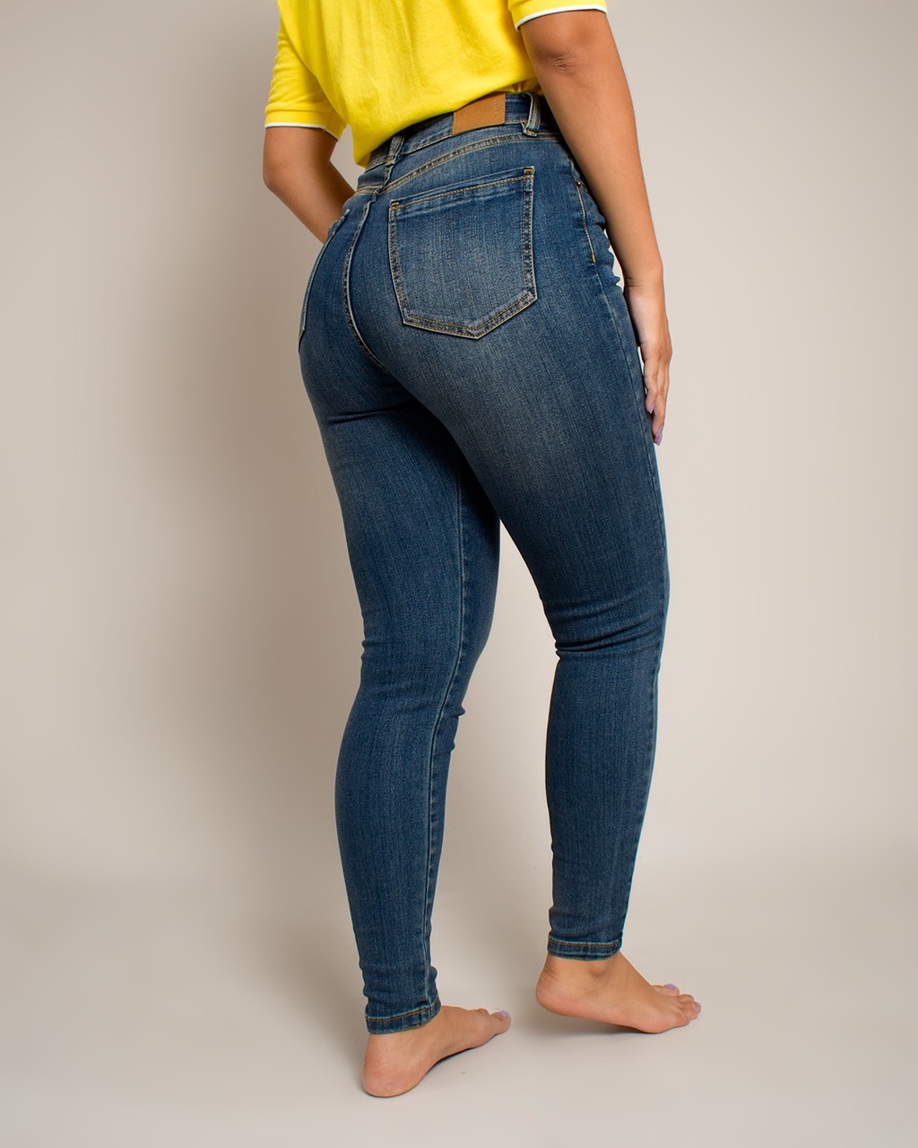 Jean Skinny Stretch Azul Medio Clásico -INN1460