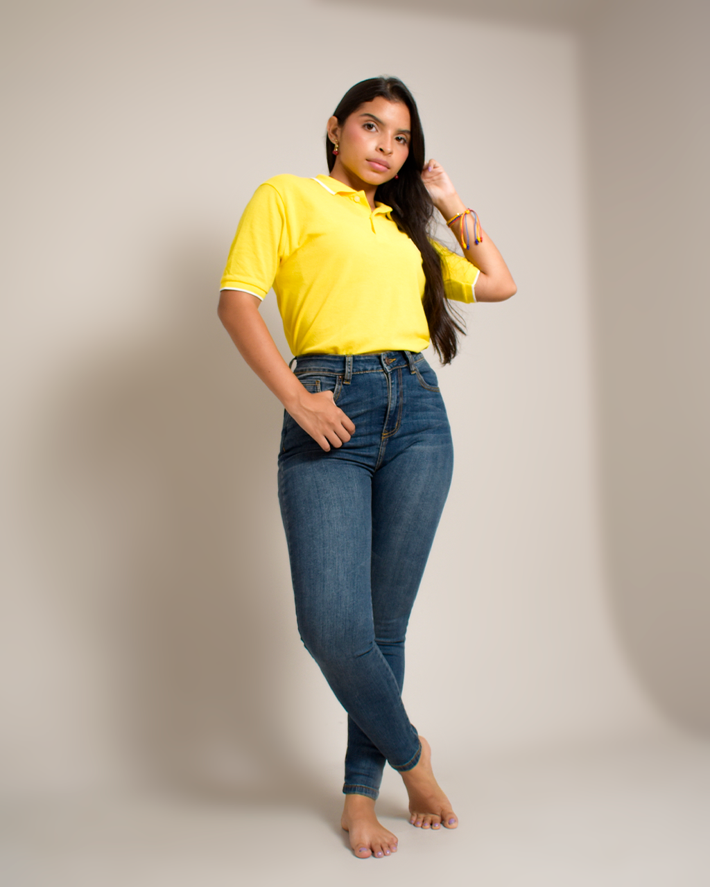 Jean Skinny Stretch Azul Medio Clásico -INN1460