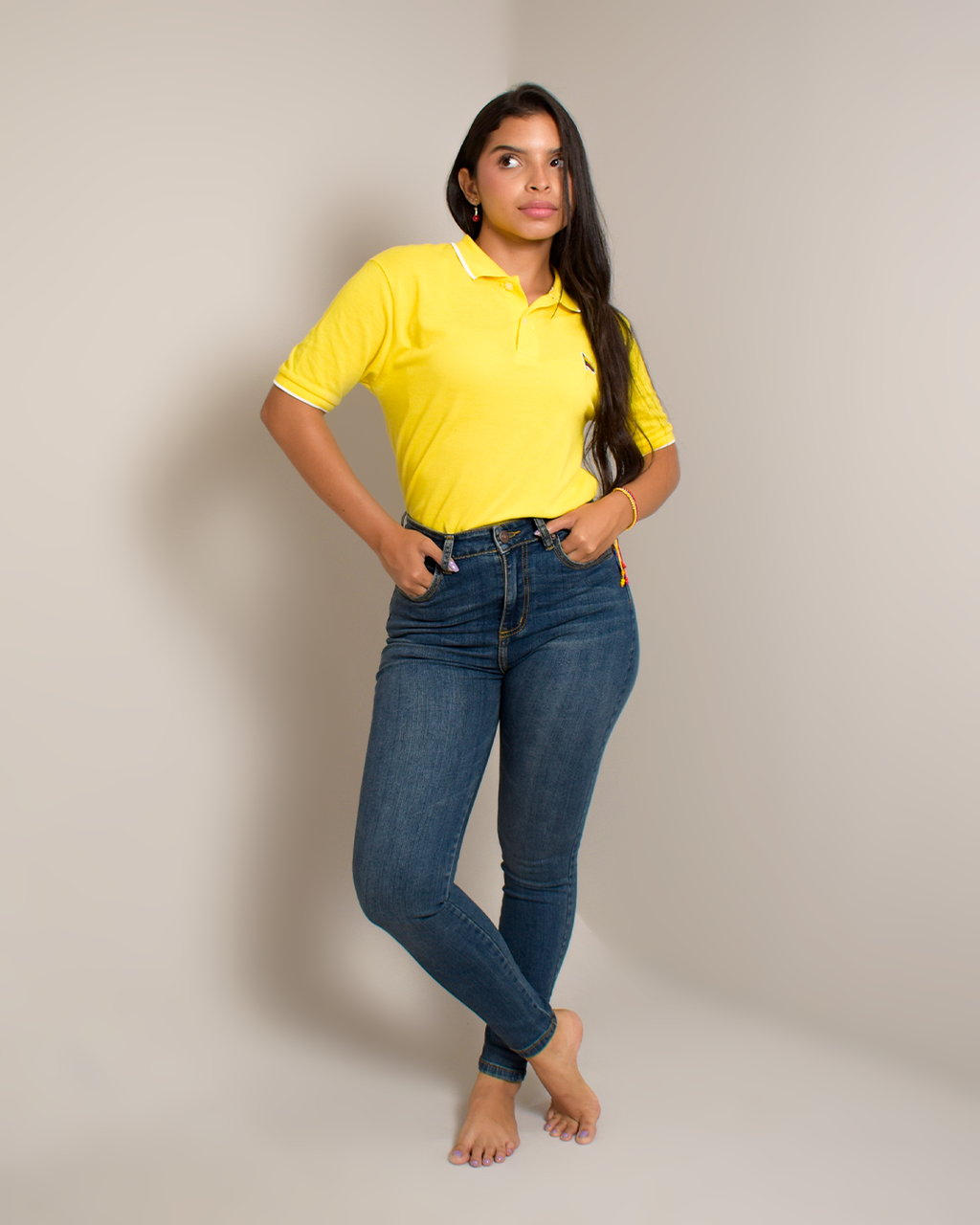 Jean Skinny Stretch Azul Medio Clásico -INN1460