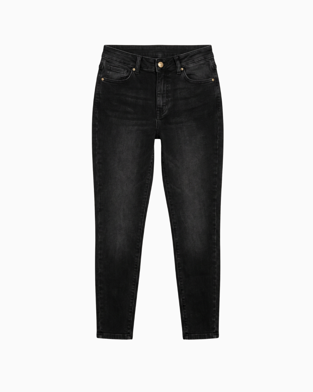 Jean Skinny Tiro Alto Stretch Negro Clásico -INN1442
