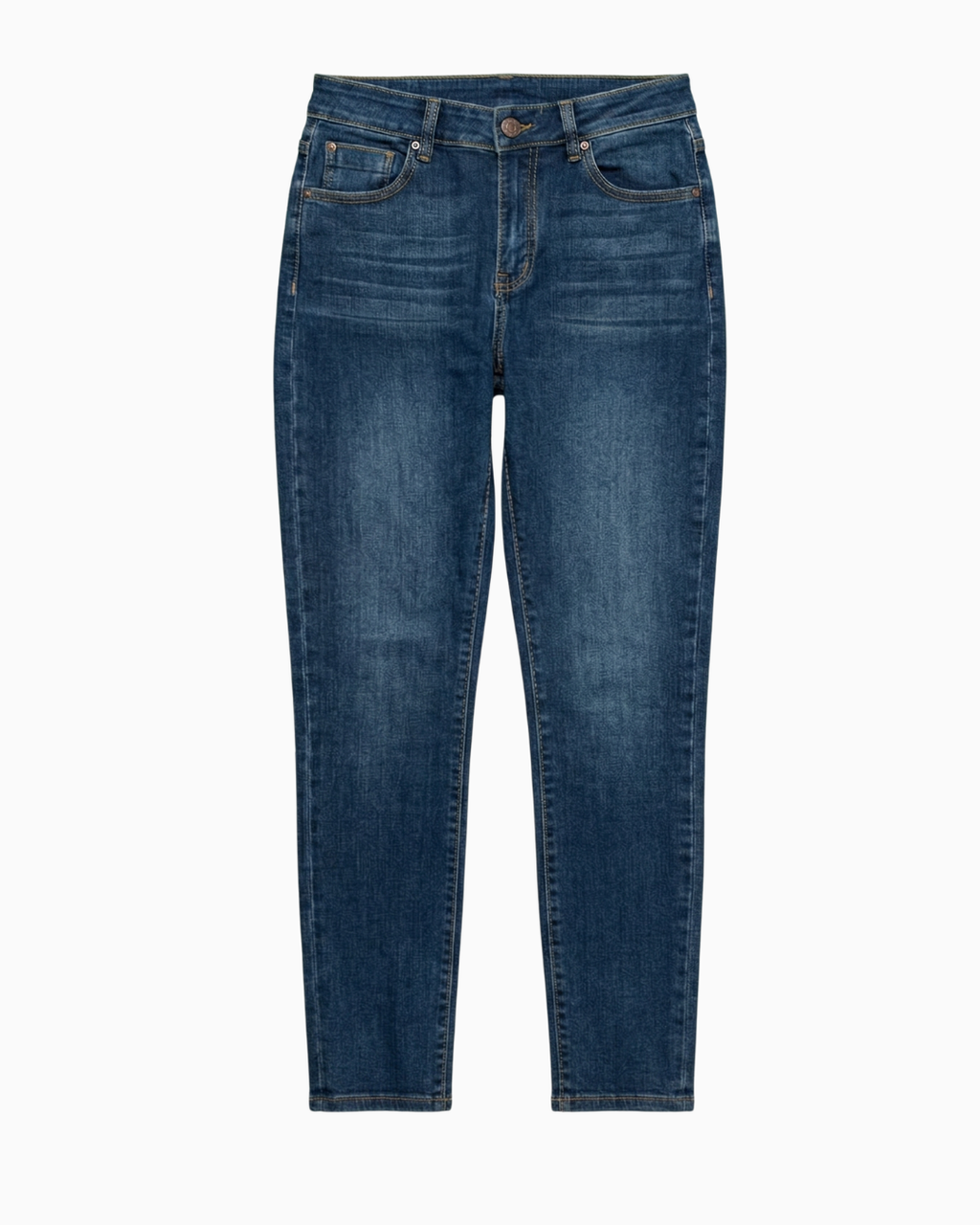 Jean Skinny Tiro Alto Stretch Azul Oscuro -INN1430
