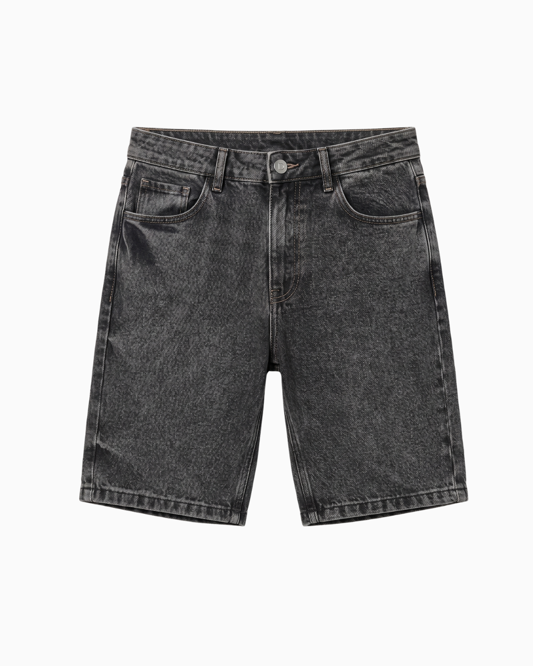 Bermuda De Caballero Rígida Negro Lavado Vintage -BC2879C