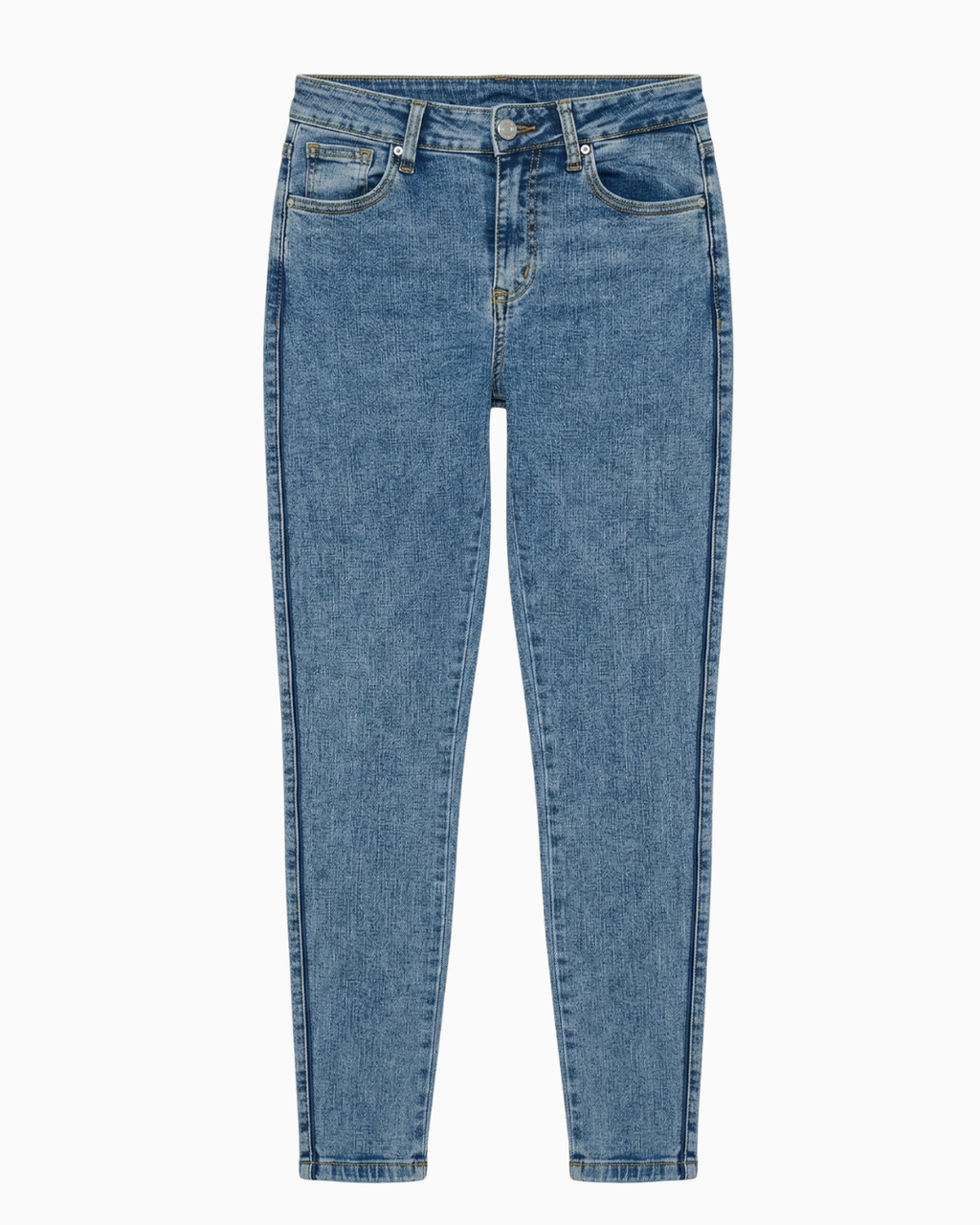 Jean Skinny Tiro Alto Stretch Azul Claro -INN1448