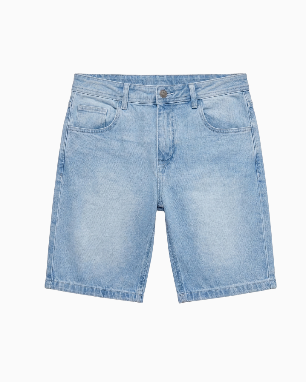 Bermuda De Caballero Rígida Azul Claro Lavado -DJB016