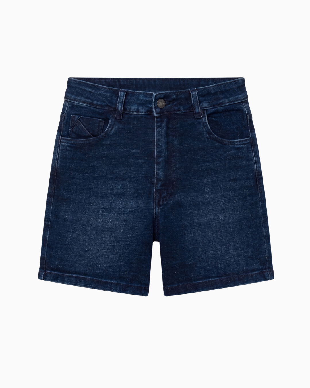 Short Stretch Tiro Alto Azul Oscuro Clásico -SD0018