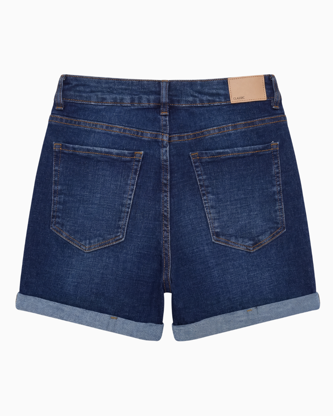 Short Tiro Alto Stretch Azul Oscuro Clásico - SD0014