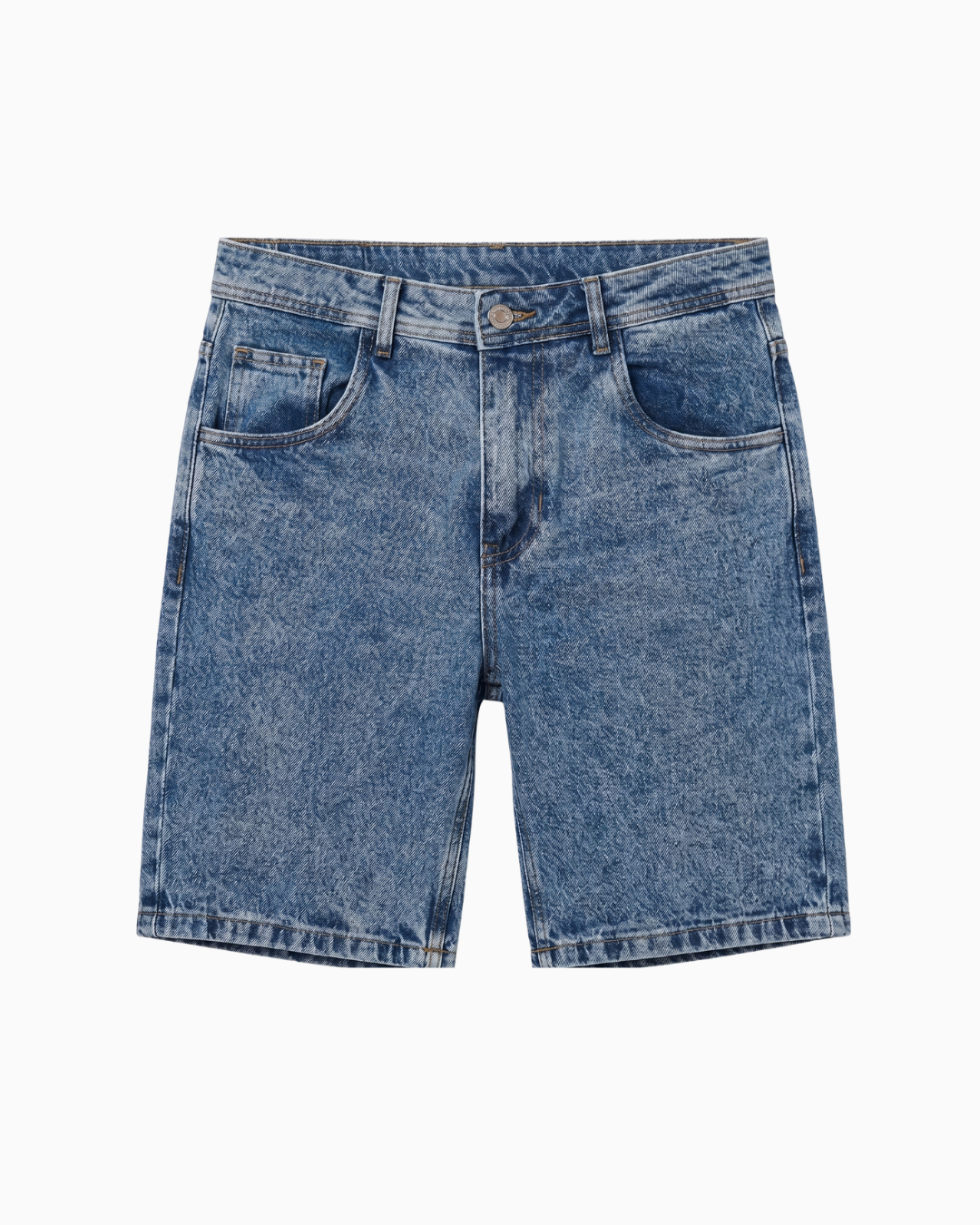 Bermuda De Caballero Rígida Azul Medio Clásica -DJB018