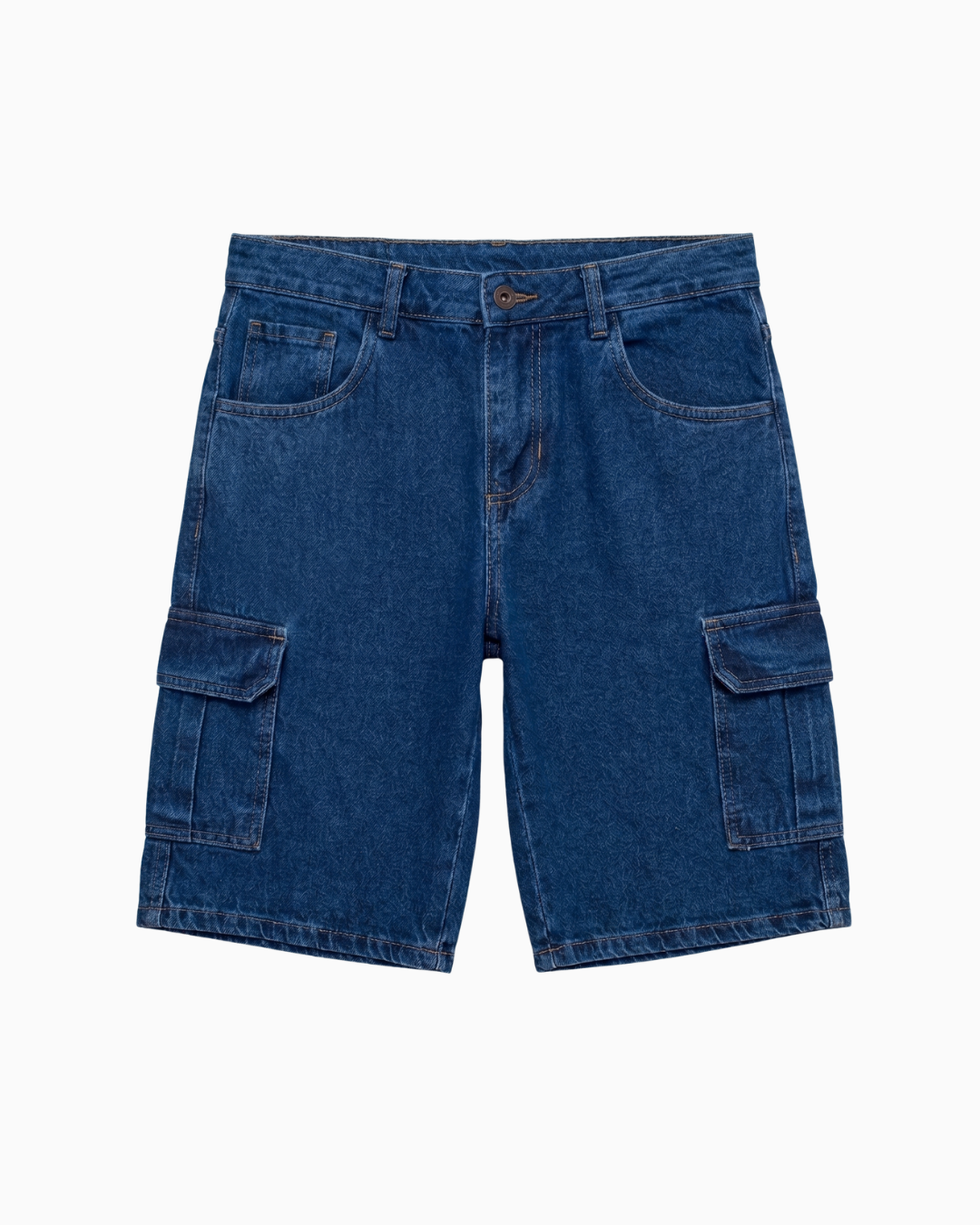 Bermuda De Caballero Cargo Rígida Azul Oscuro -DJB754