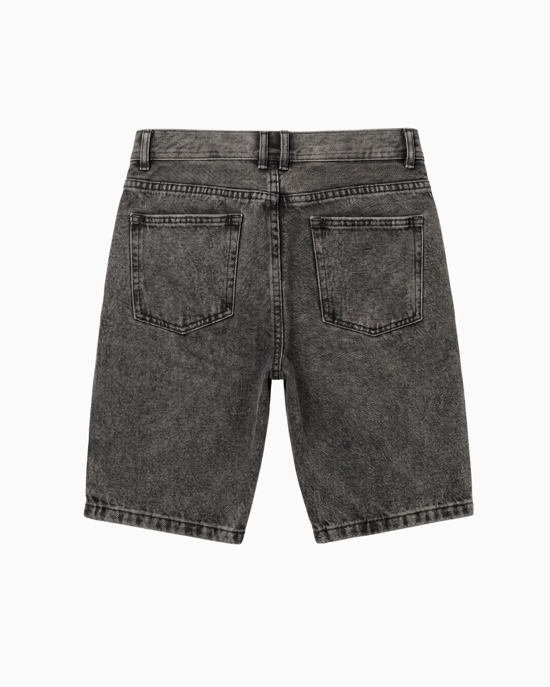 Bermuda De Caballero Rígida Negro Lavado Vintage -BC2879C