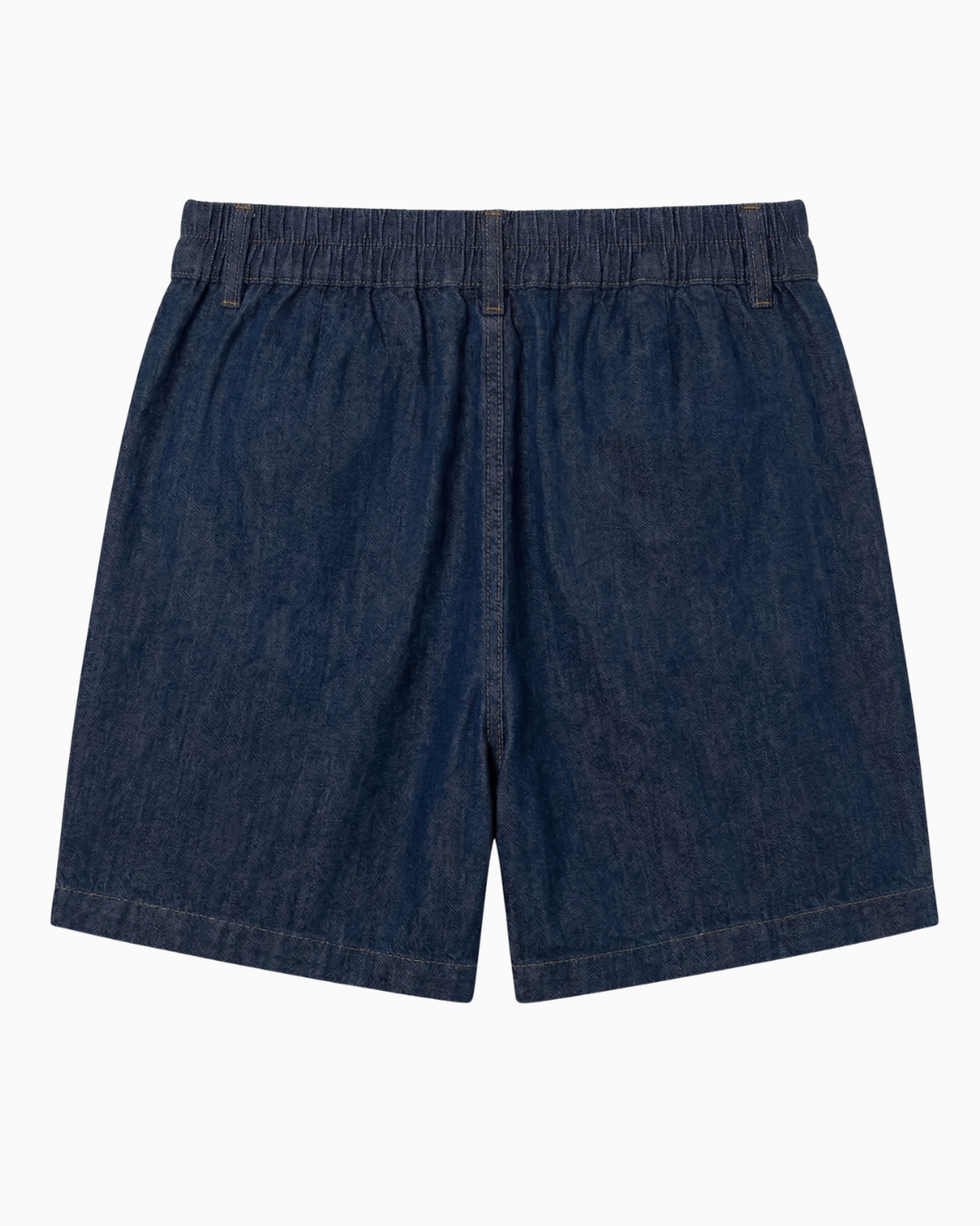 Short Denim Tiro Alto Azul Oscuro Bolsillos -N-05