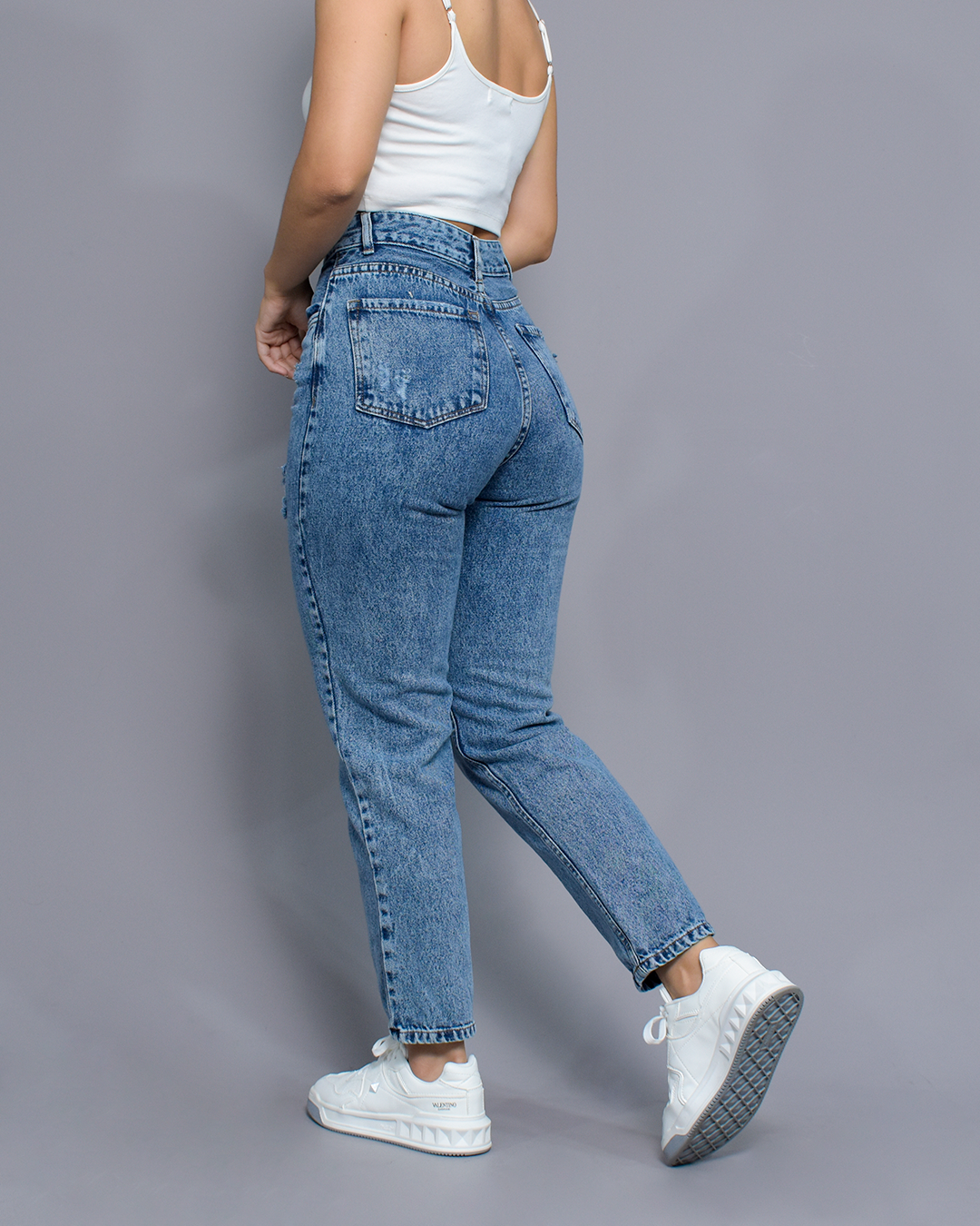 JEANS MOM FIT RIGIDO (PD2544)