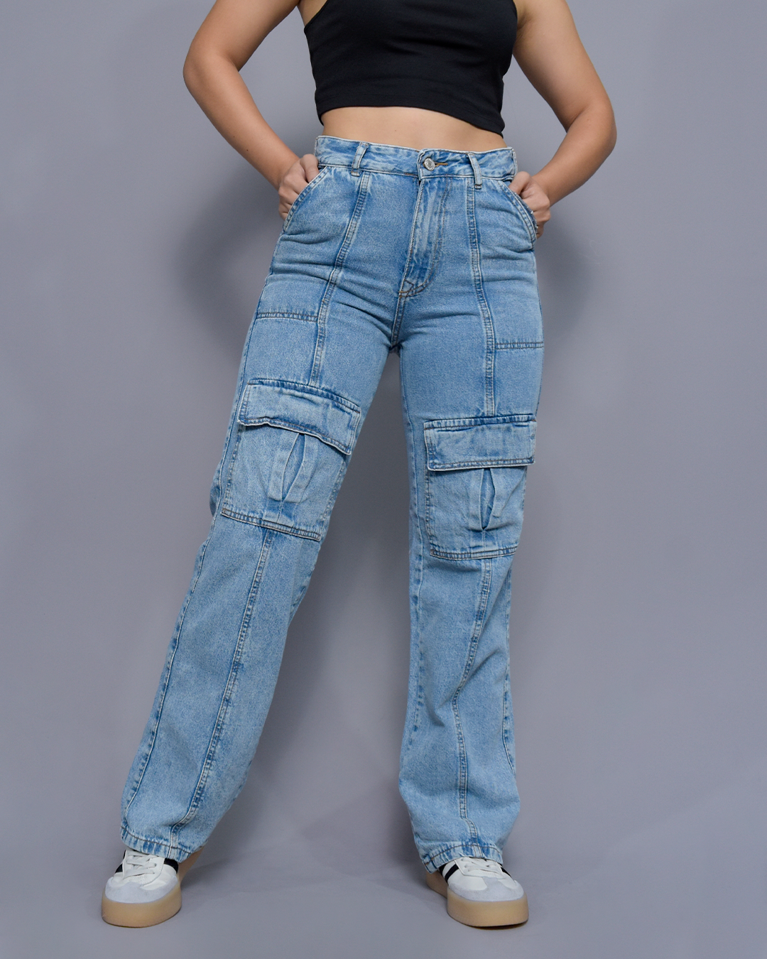 JEANS CARGO RIGIDO (PD2528)