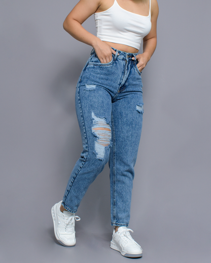 JEANS MOM FIT RIGIDO (PD2544)