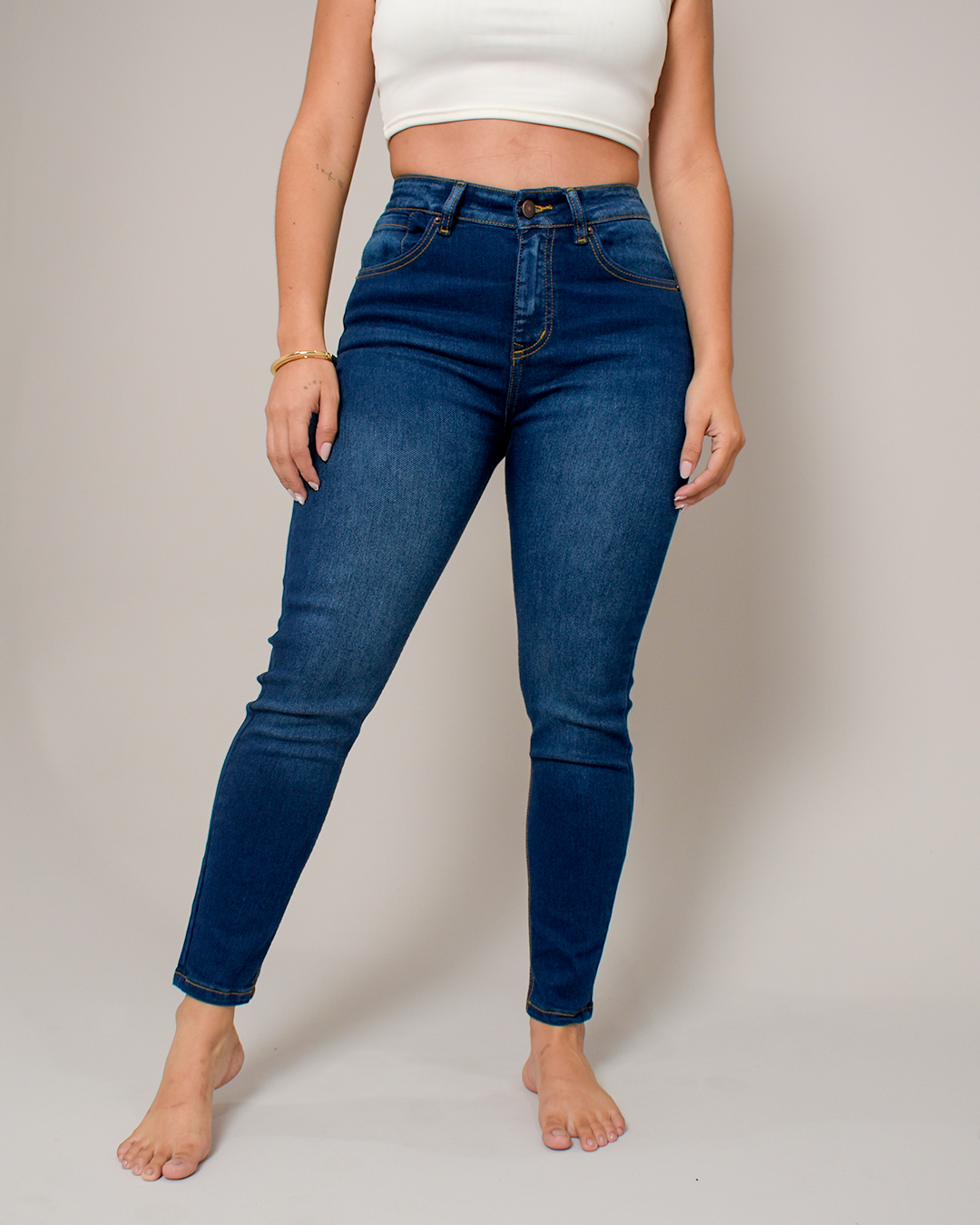 Jean Skinny Stretch Azul Oscuro Clásico -INN1436