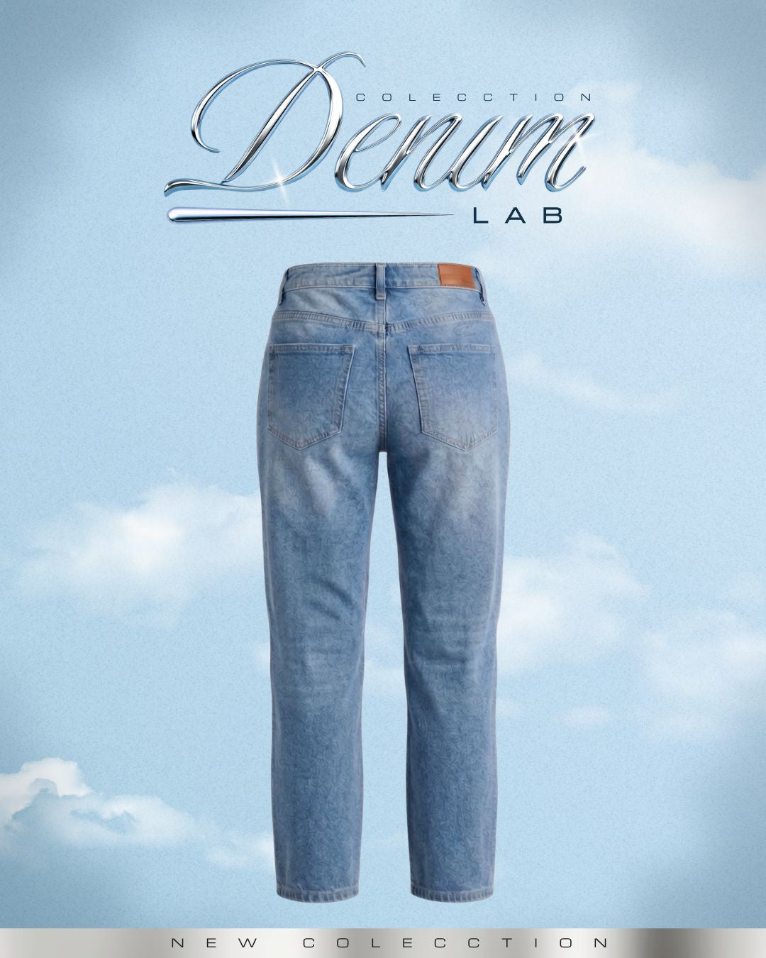 Jean Mom Fit Rígido Azul Medio Rotos -INN6094