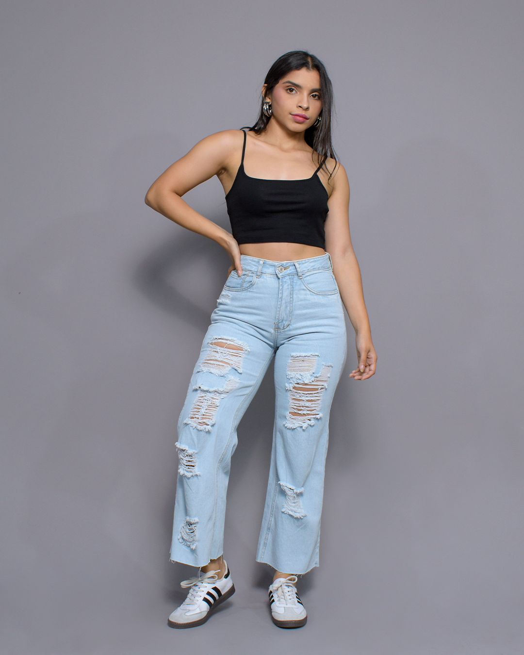 JEANS CULOTTE RIGIDO (PD2535)