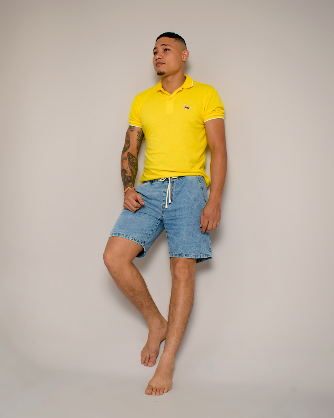 Bermuda Rígida Azul Claro Unisex -DJB766